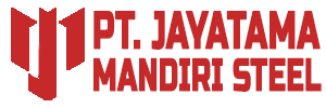 PT. Jayatama Mandiri Steel company logo signature, professional steel manufacturing branding